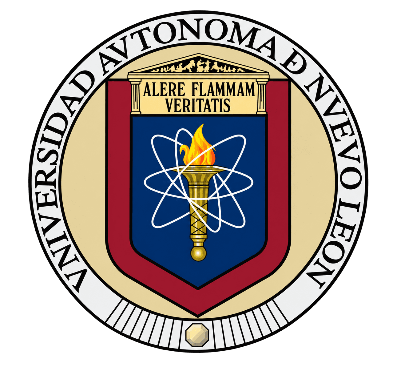 Escudo de UANL, versión retocada con fines ilustrativos